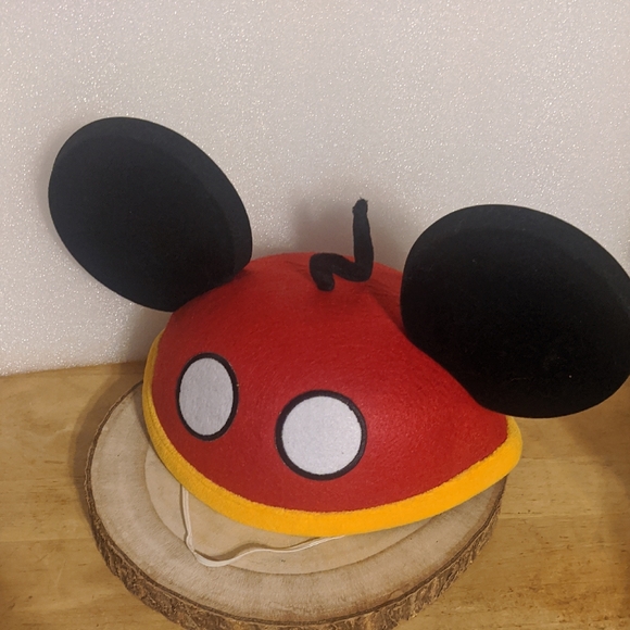 Disney Mickey Hat with Ears - Kid Size with Elastic Band - Picture 1 of 7